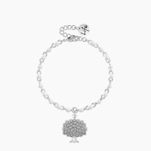 BRACCIALE DONNA ACCIAIO ALBERO DELLA VITA SMALTO