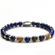 BRACCIALE UOMO PIETRE NATURALI STONE BLUE SKY