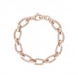 BRACCIALE DONNA ARGENTO ROSÈ MAGLIA TORCHON