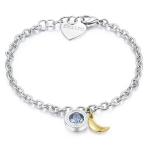 BRACCIALE DONNA ACCIAIO CHARM LUNA E PUNTOLUCE